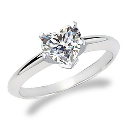 Heart Diamond Engagement Ring