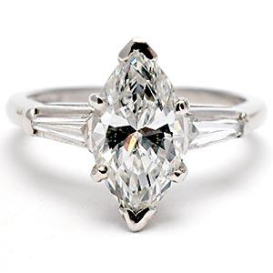 Marquise Diamond Engagement Ring